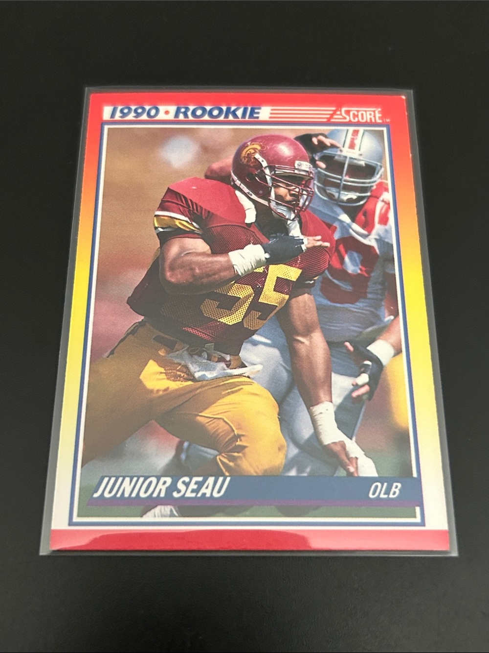 1990 Score - Junior Seau #302 (RC) - San Diego Chargers